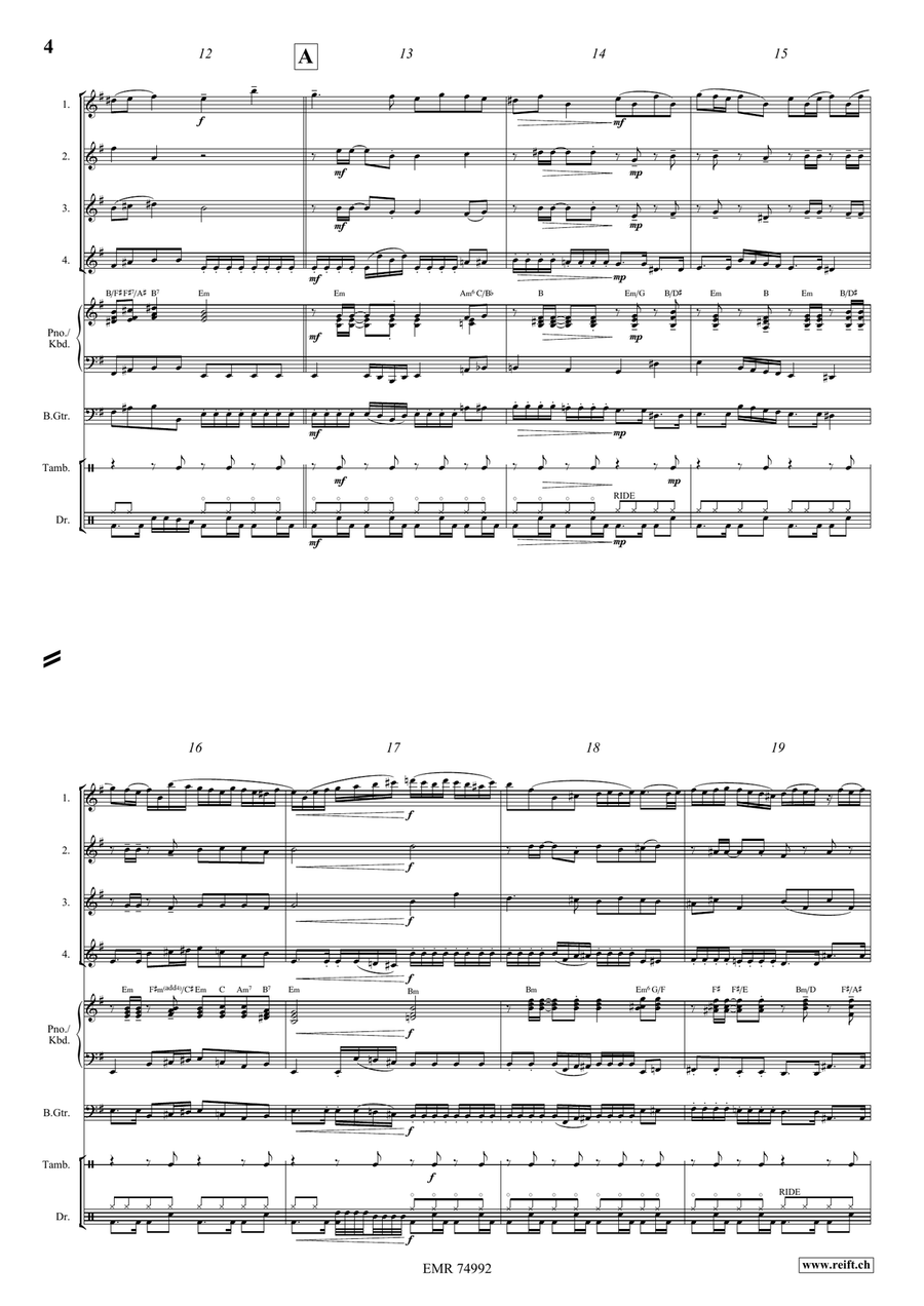 Epic Fugue Epic Fugue Flute Quartet scores gallery preview page 5