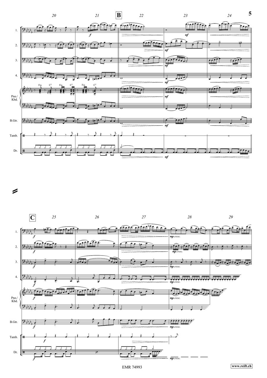 Epic Fugue Epic Fugue Bassoon Quartet scores gallery preview page 6