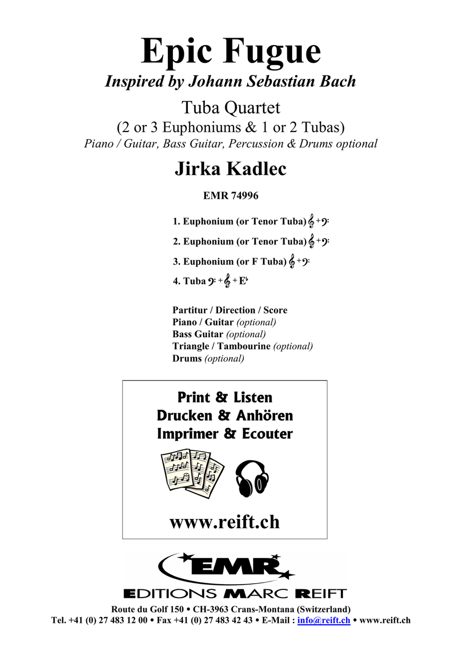 Epic Fugue Epic Fugue Tuba Quartet scores gallery preview page 2