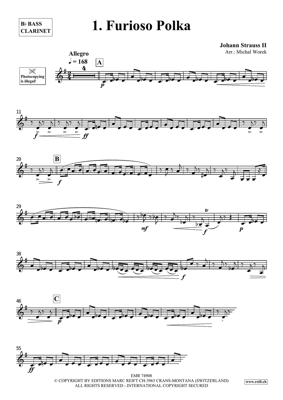 The Charm Of Vienna Volume 5 Bass Clarinet scores gallery preview page 3