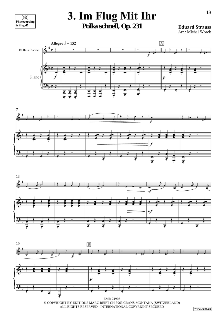 The Charm Of Vienna Volume 5 Bass Clarinet scores gallery preview page 8