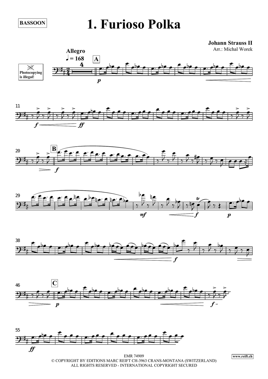 The Charm Of Vienna Volume 5 Bassoon Solo scores gallery preview page 3