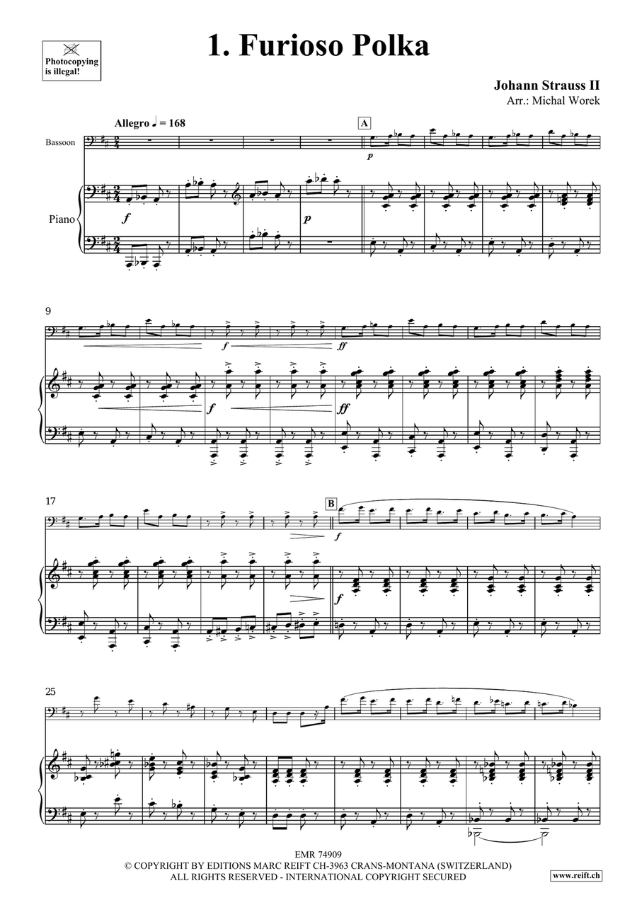 The Charm Of Vienna Volume 5 Bassoon Solo scores gallery preview page 4