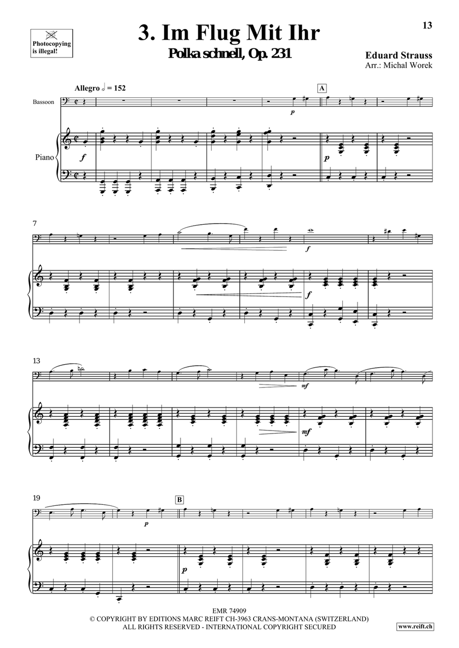 The Charm Of Vienna Volume 5 Bassoon Solo scores gallery preview page 8