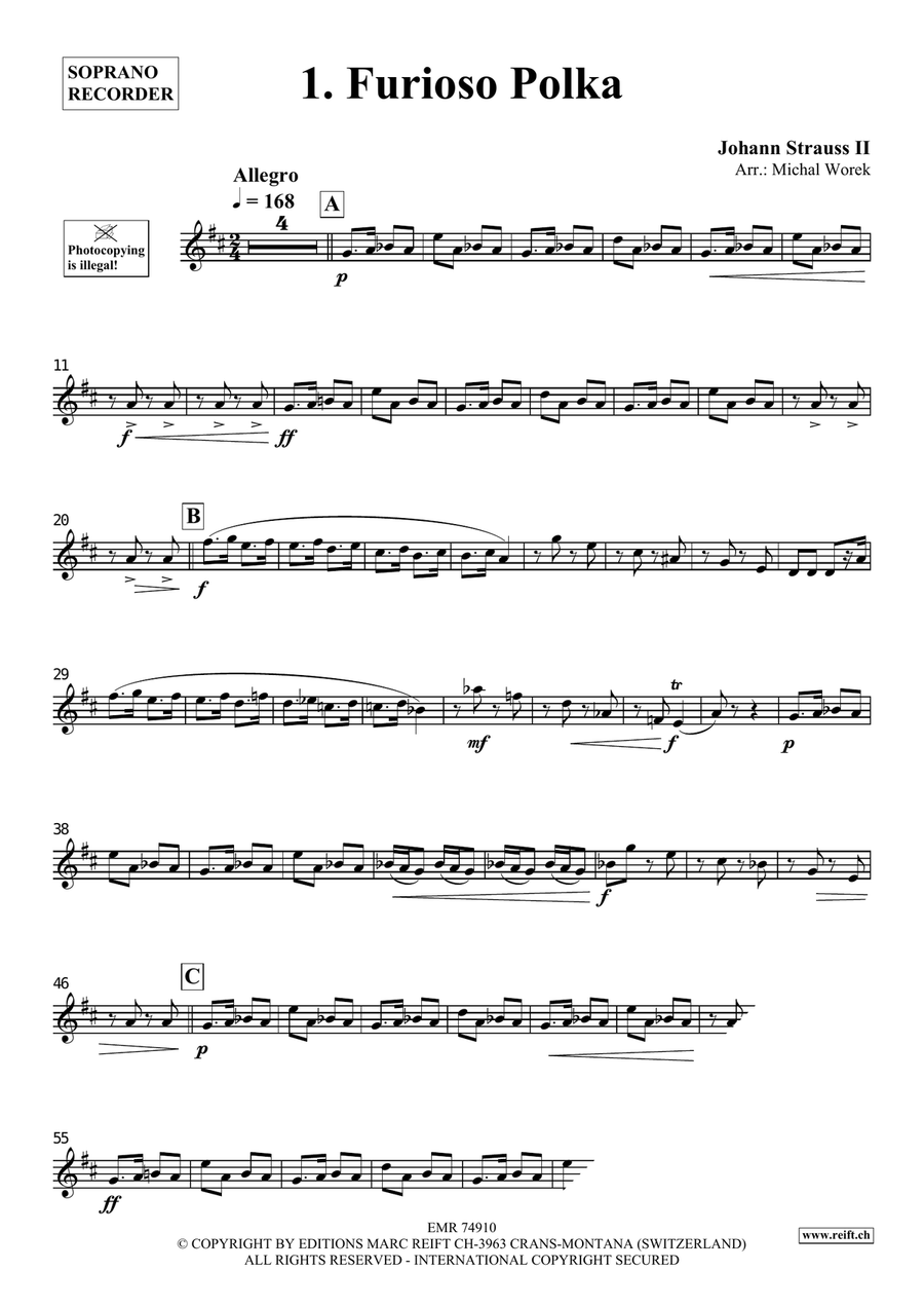 The Charm Of Vienna Volume 5 Soprano Recorder scores gallery preview page 3