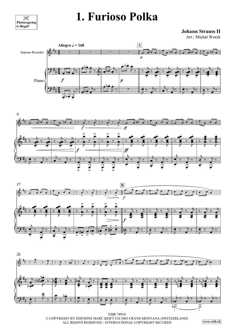 The Charm Of Vienna Volume 5 Soprano Recorder scores gallery preview page 4