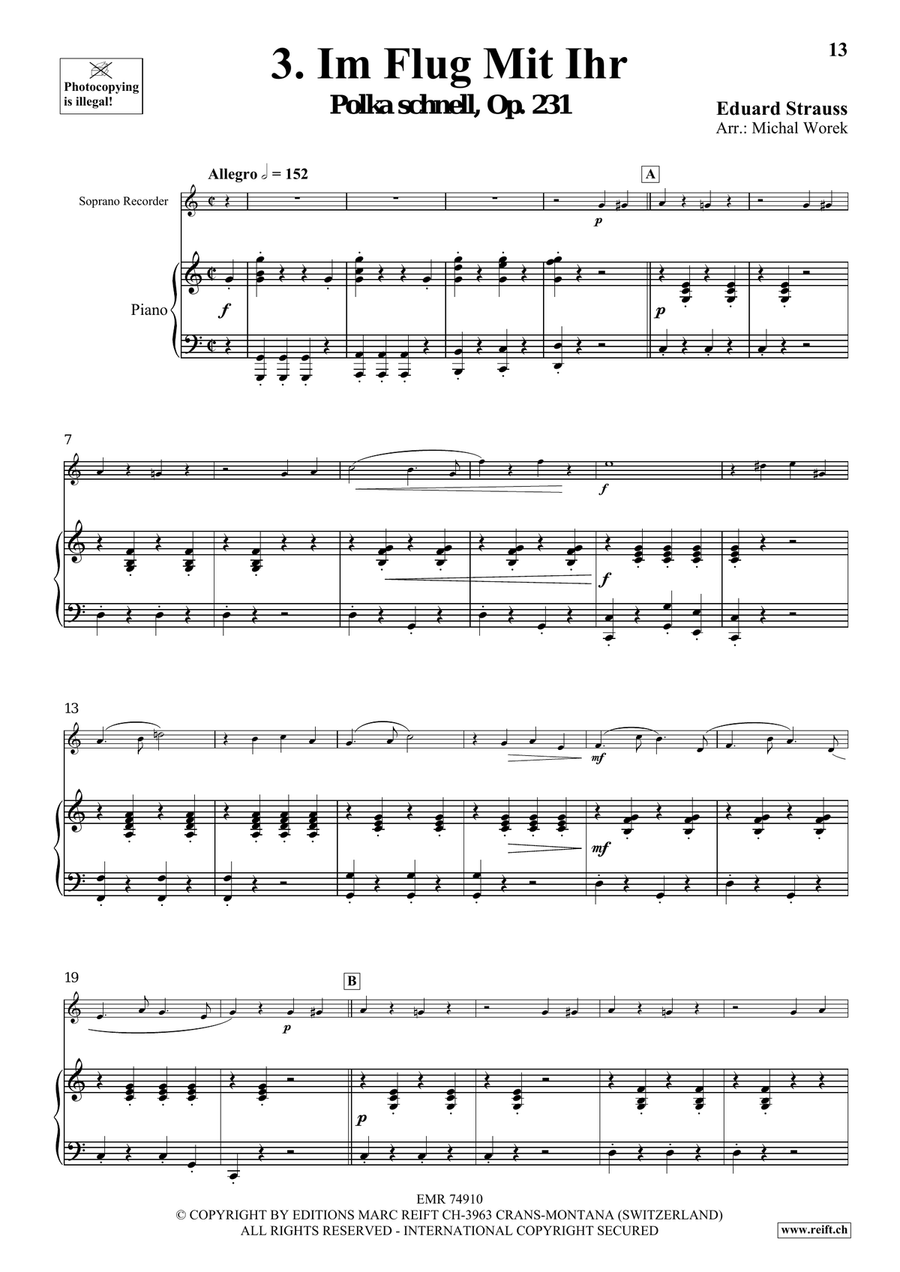 The Charm Of Vienna Volume 5 Soprano Recorder scores gallery preview page 8