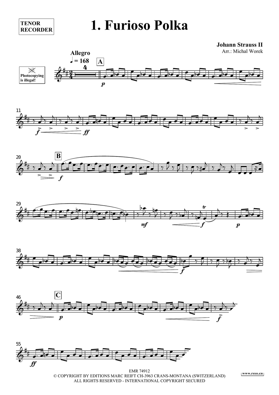 The Charm Of Vienna Volume 5 Tenor Recorder scores gallery preview page 3