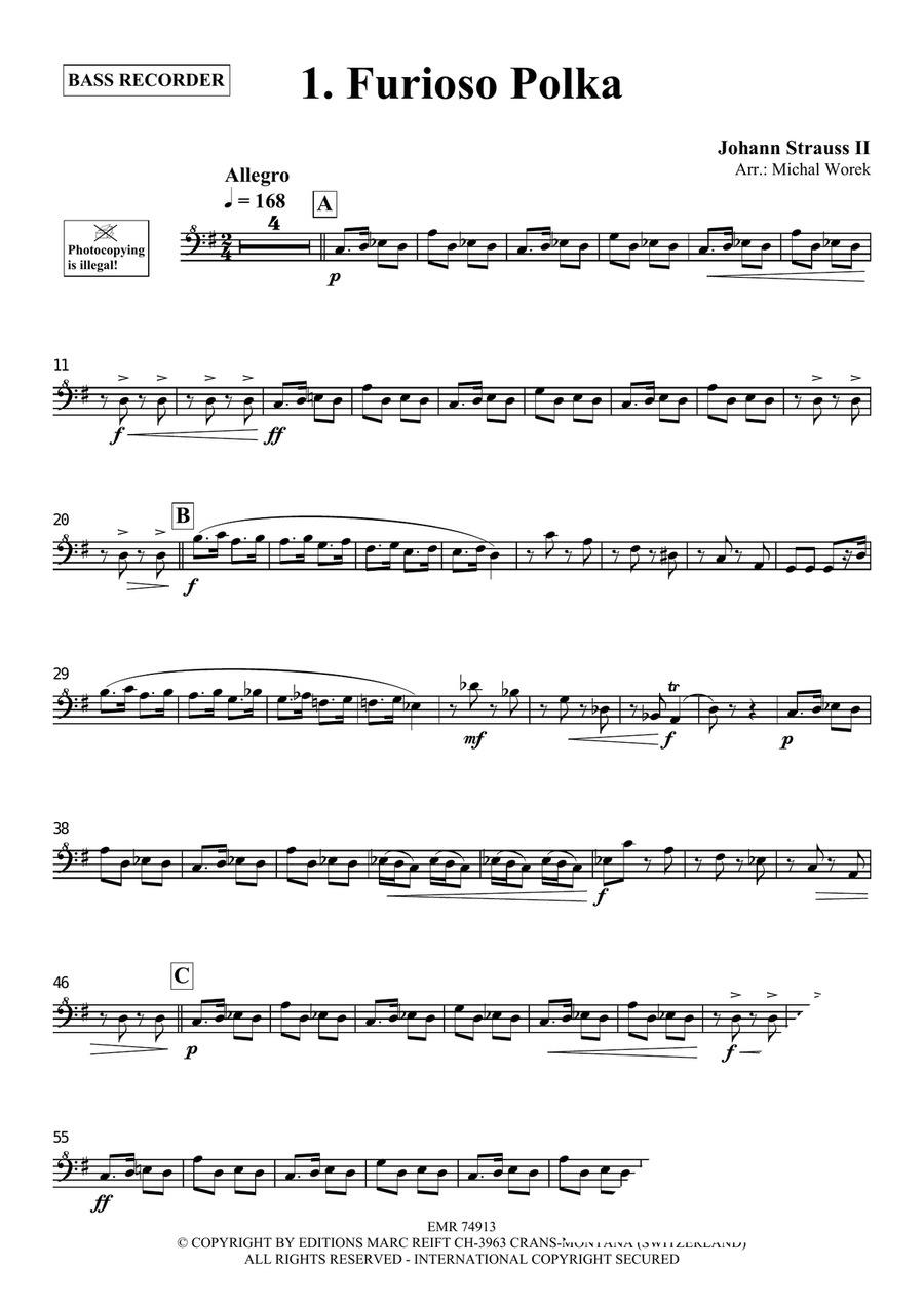 The Charm Of Vienna Volume 5 Bass Recorder scores gallery preview page 3