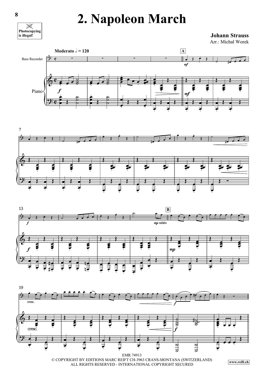 The Charm Of Vienna Volume 5 Bass Recorder scores gallery preview page 6