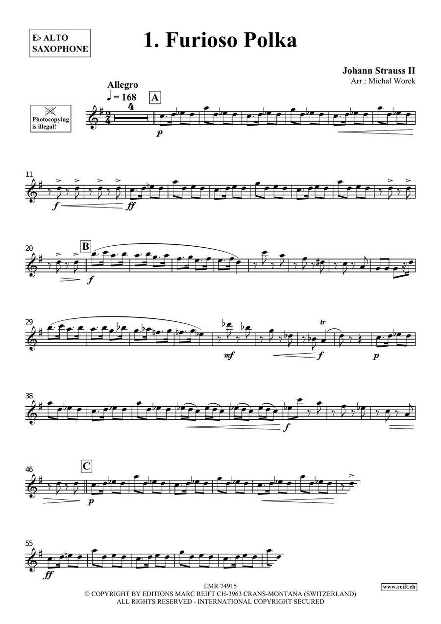 The Charm Of Vienna Volume 5 Alto Saxophone scores gallery preview page 3