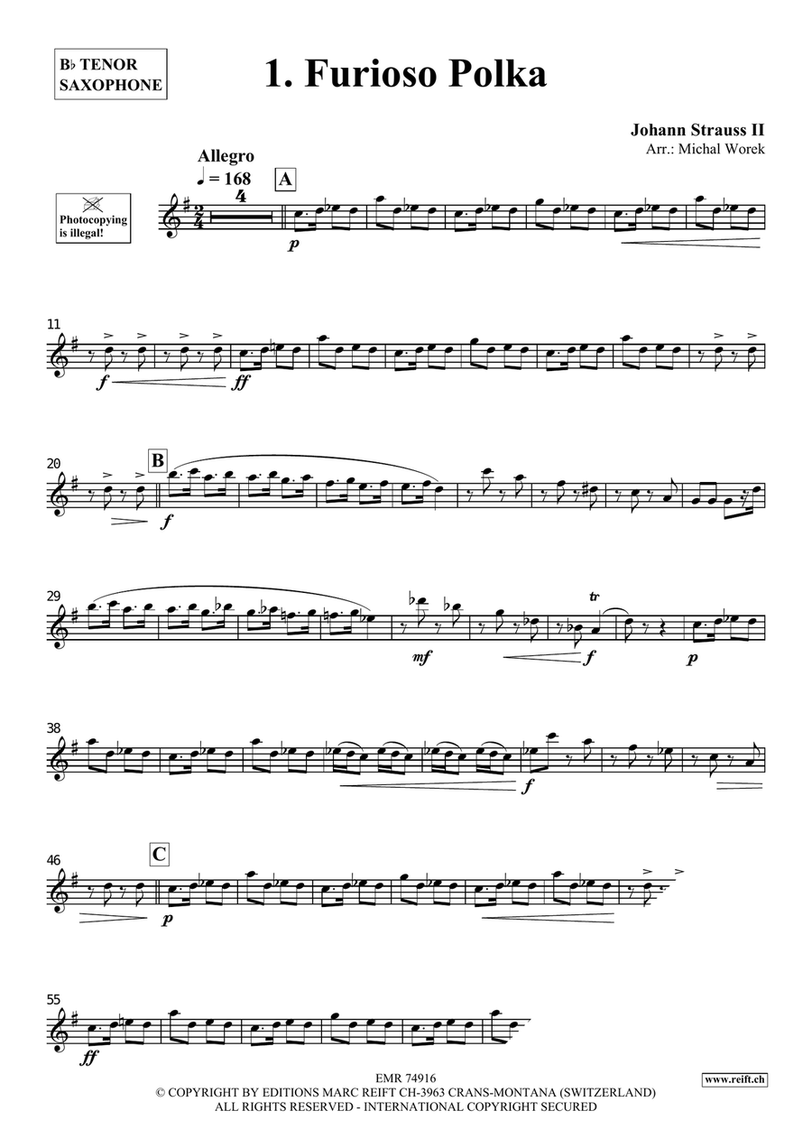 The Charm Of Vienna Volume 5 Tenor Saxophone scores gallery preview page 3