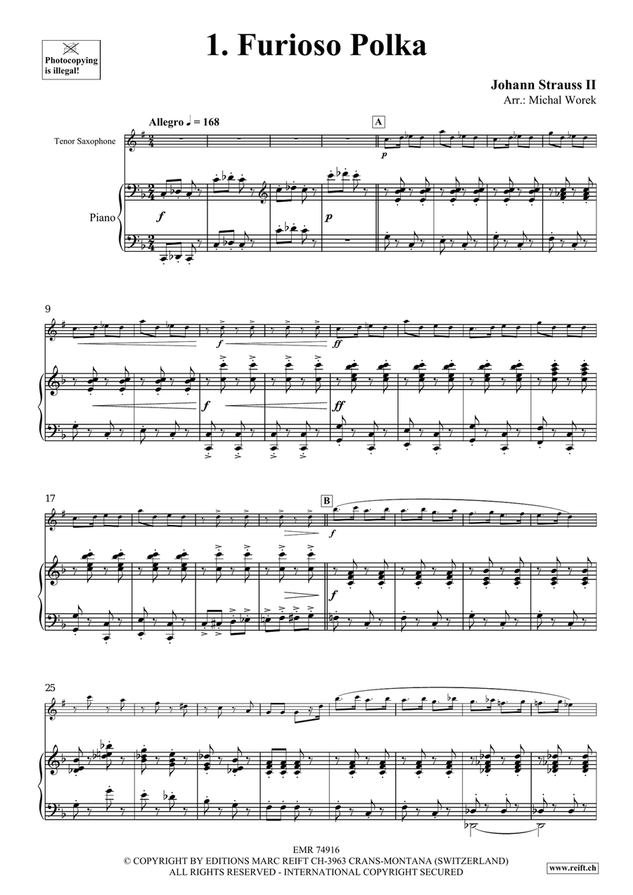 The Charm Of Vienna Volume 5 Tenor Saxophone scores gallery preview page 4