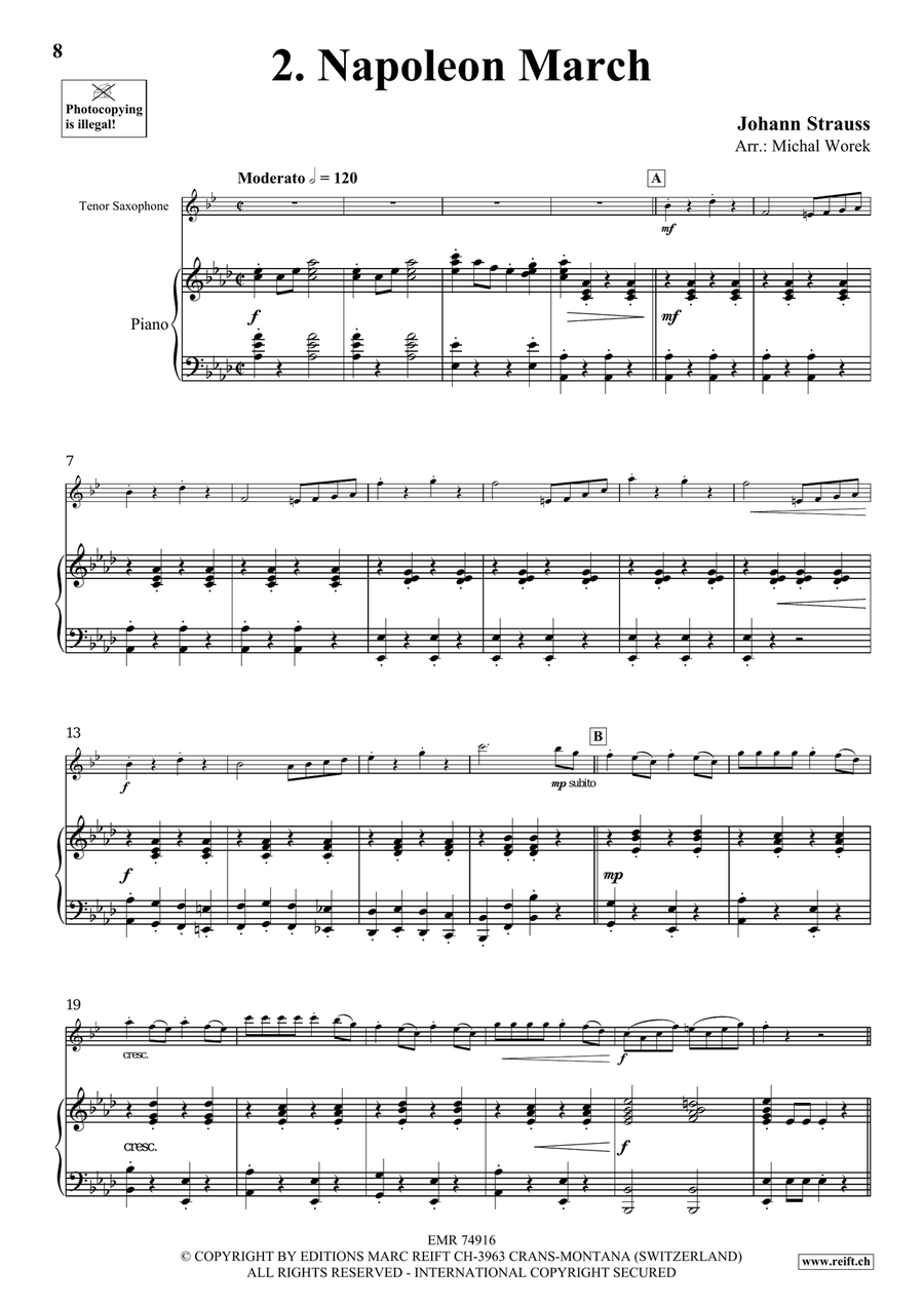 The Charm Of Vienna Volume 5 Tenor Saxophone scores gallery preview page 6