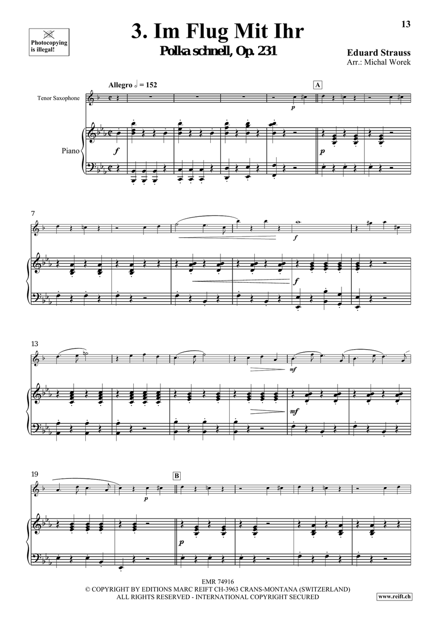 The Charm Of Vienna Volume 5 Tenor Saxophone scores gallery preview page 8