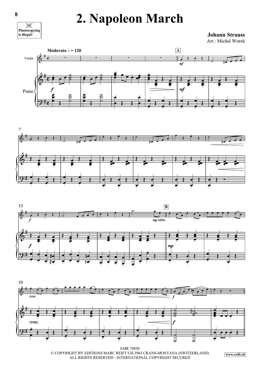 The Charm Of Vienna Volume 5 Violin Solo scores gallery preview page 6