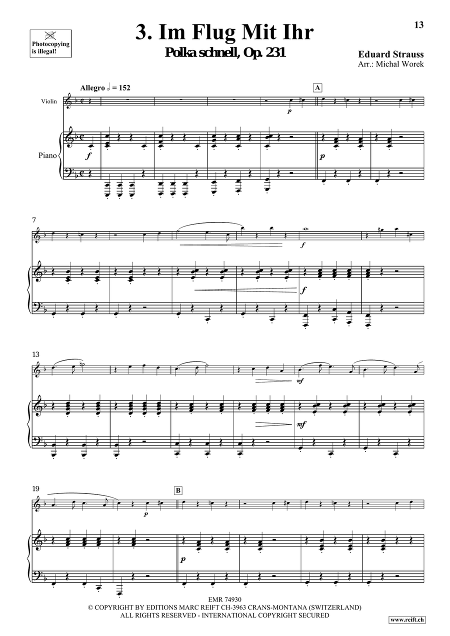 The Charm Of Vienna Volume 5 Violin Solo scores gallery preview page 8
