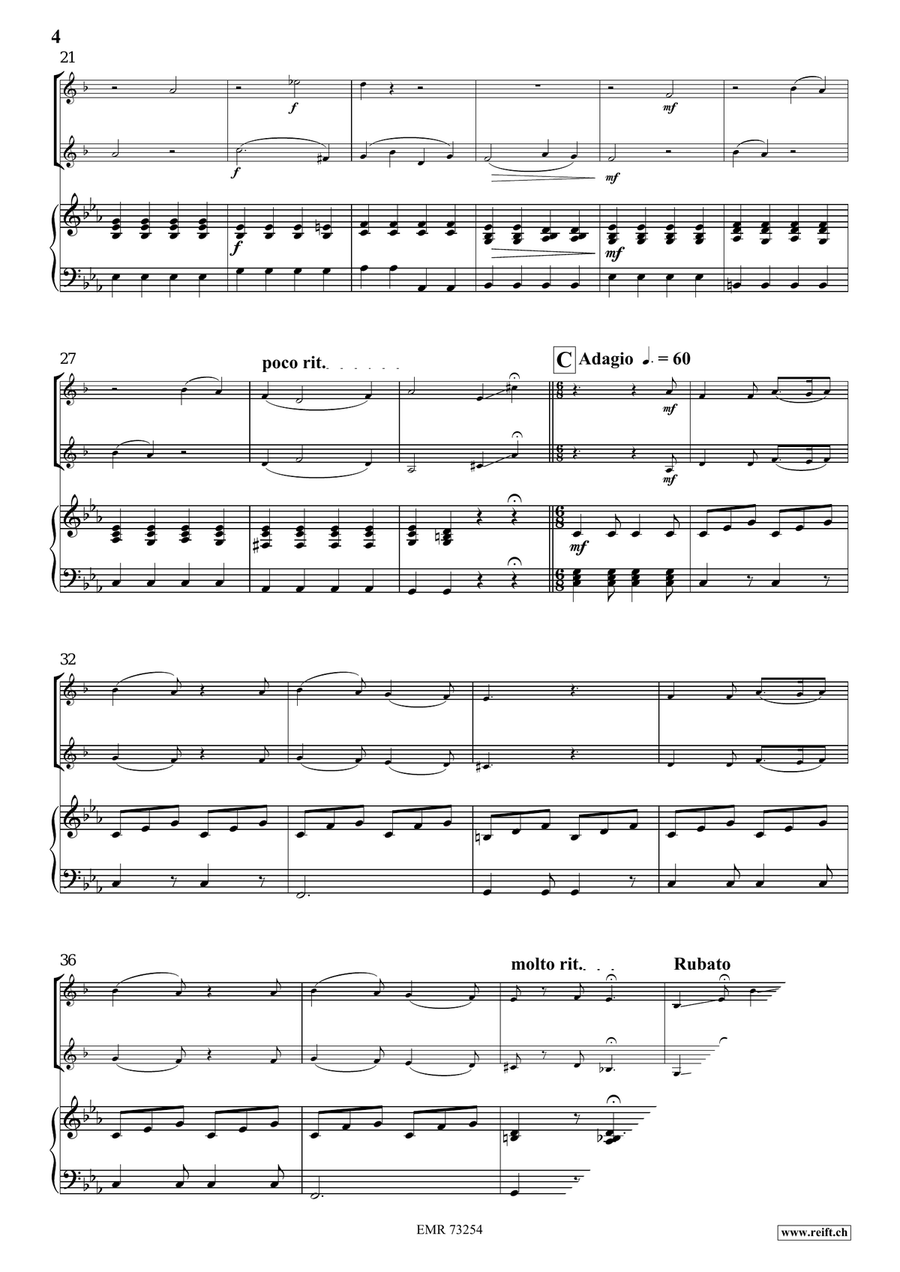 Comic Duet For 2 Cats Comic Duet For 2 Cats Trumpet Duet scores gallery preview page 4