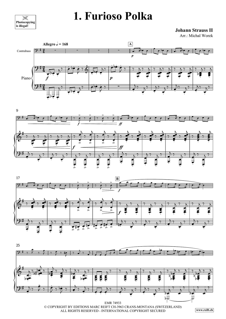 The Charm Of Vienna Volume 5 Double Bass scores gallery preview page 4