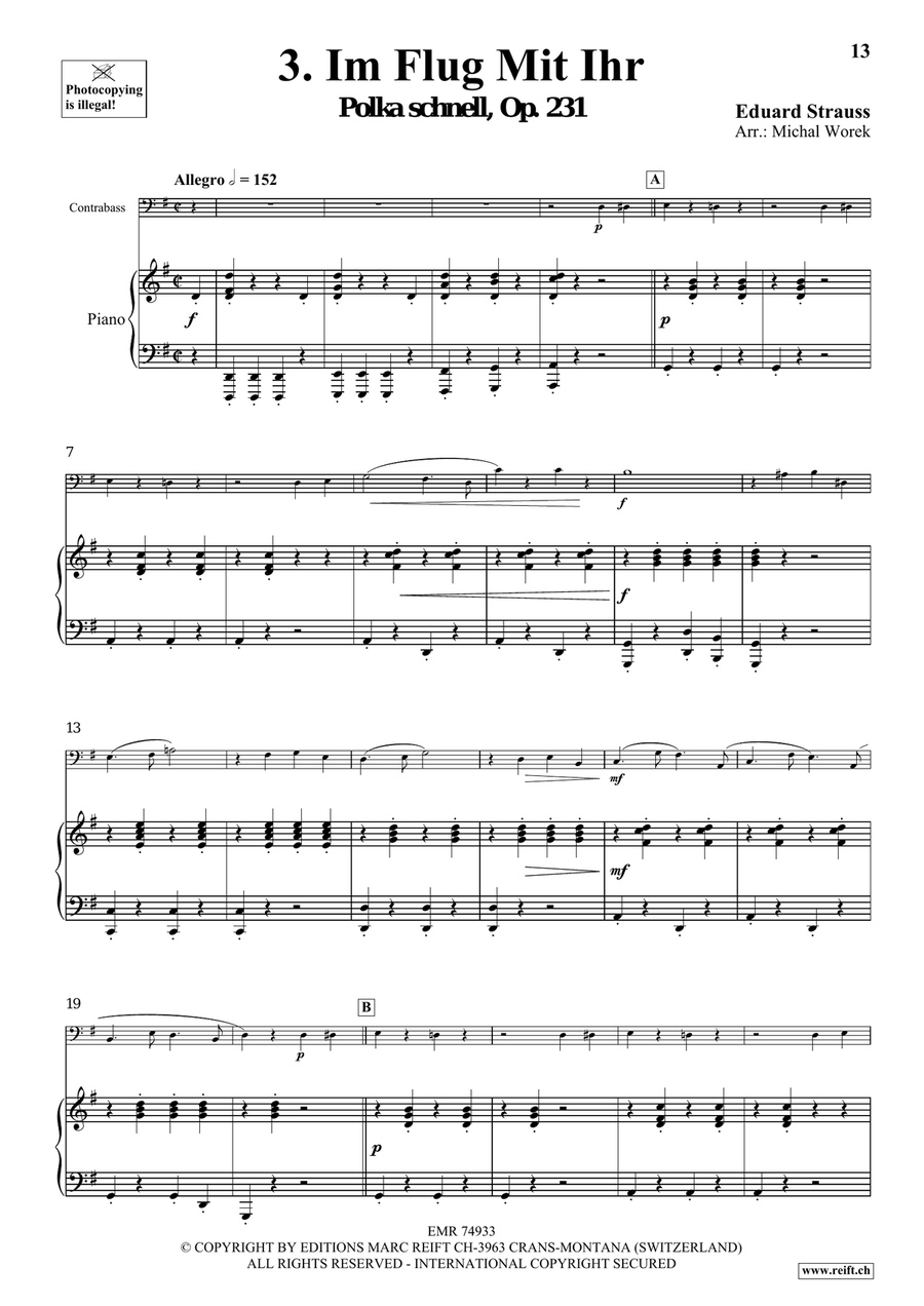 The Charm Of Vienna Volume 5 Double Bass scores gallery preview page 8