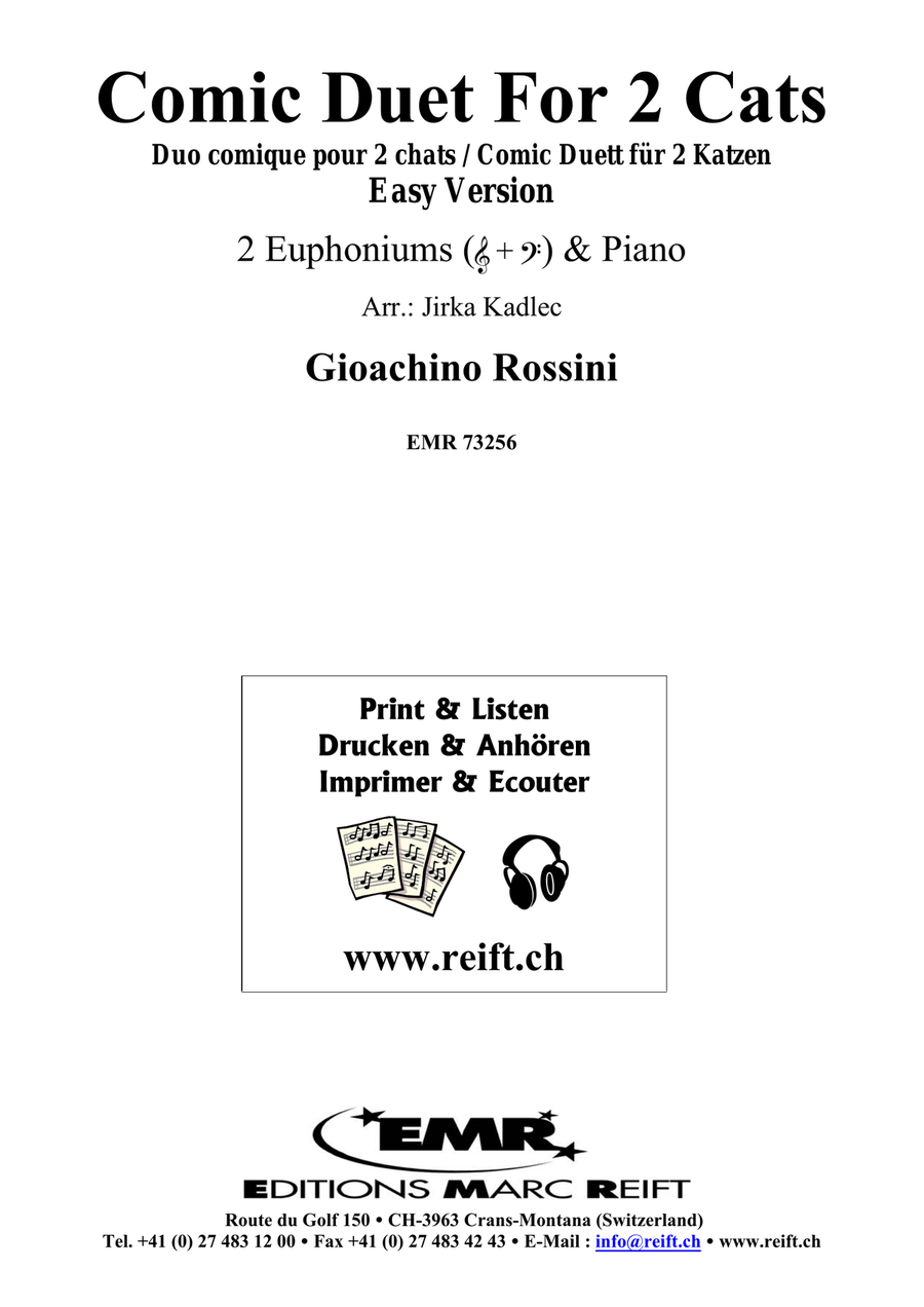 Comic Duet For 2 Cats by Gioachino Rossini Euphonium Duet - Sheet Music page 2
