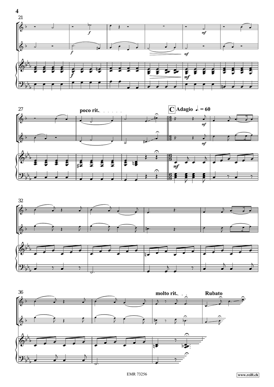 Comic Duet For 2 Cats by Gioachino Rossini Euphonium Duet - Sheet Music page 4