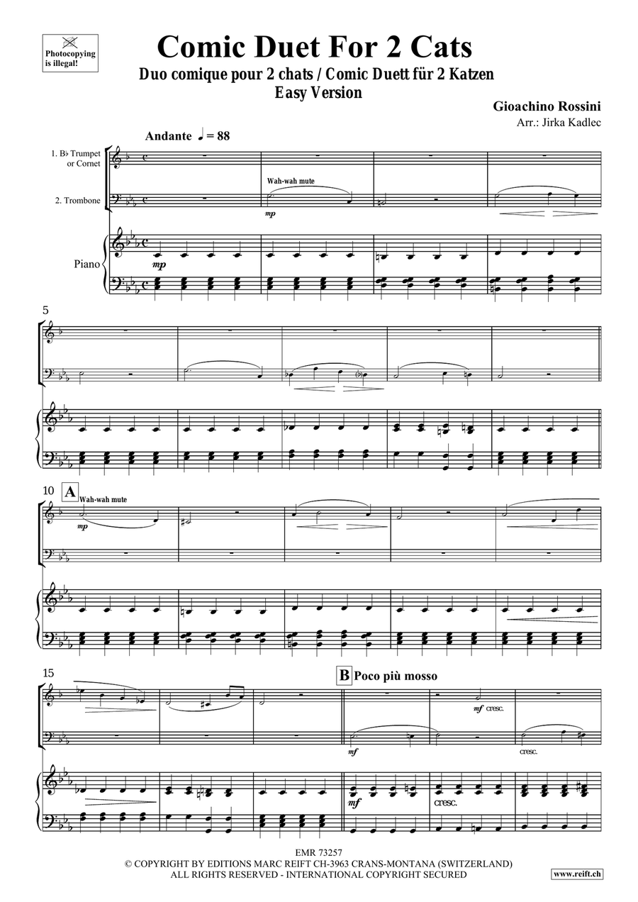 Comic Duet For 2 Cats Cornet scores gallery preview page 3