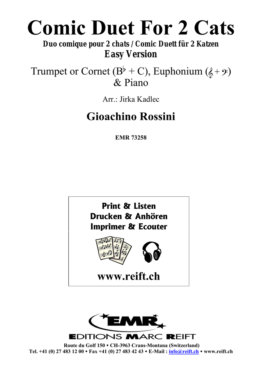 Comic Duet For 2 Cats Comic Duet For 2 Cats Cornet scores gallery preview page 2