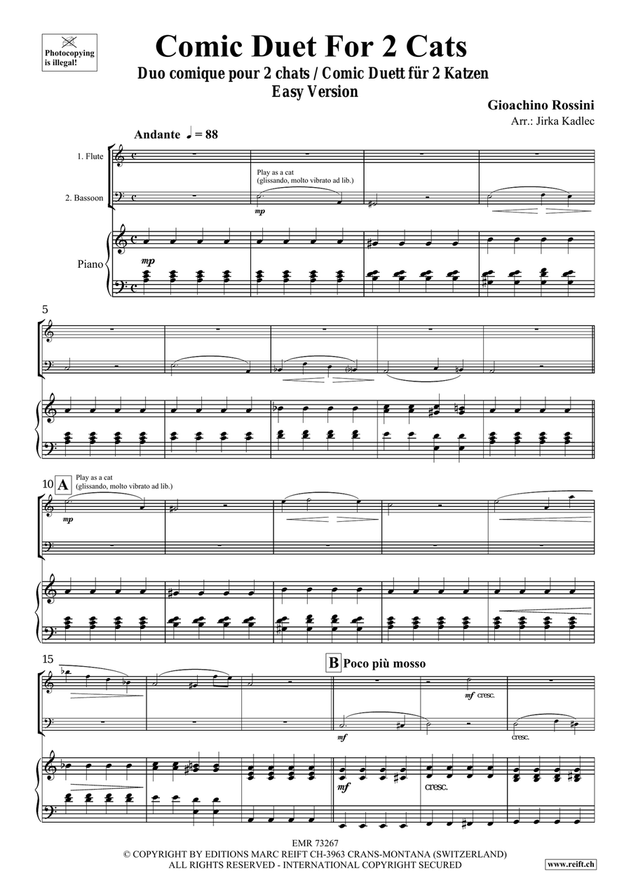 Comic Duet For 2 Cats Comic Duet For 2 Cats Bassoon scores gallery preview page 3