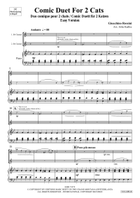Comic Duet For 2 Cats Clarinet Duet scores gallery preview page 3