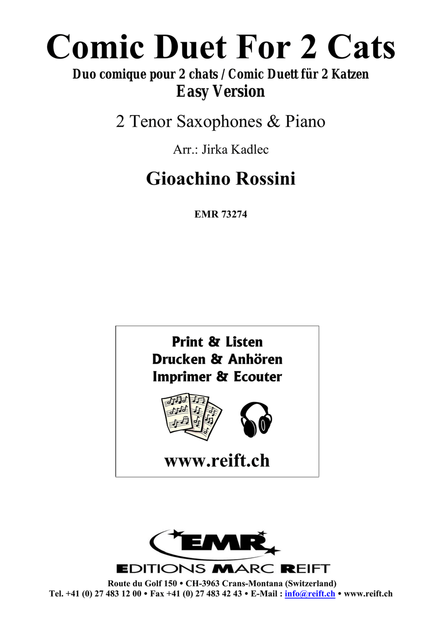 Comic Duet For 2 Cats Comic Duet For 2 Cats Tenor Saxophone scores gallery preview page 2