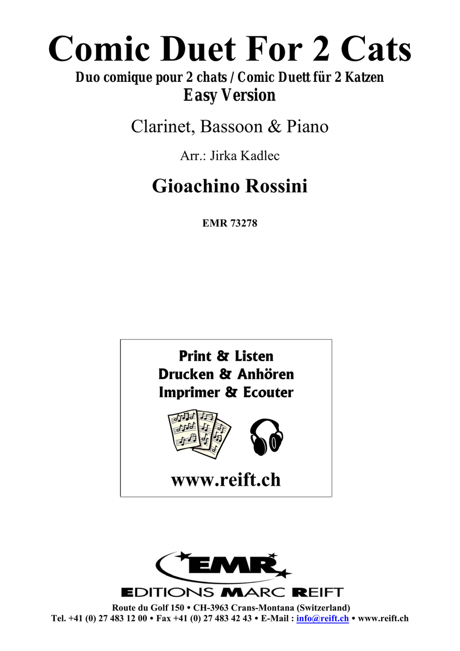 Comic Duet For 2 Cats Comic Duet For 2 Cats Bassoon scores gallery preview page 2