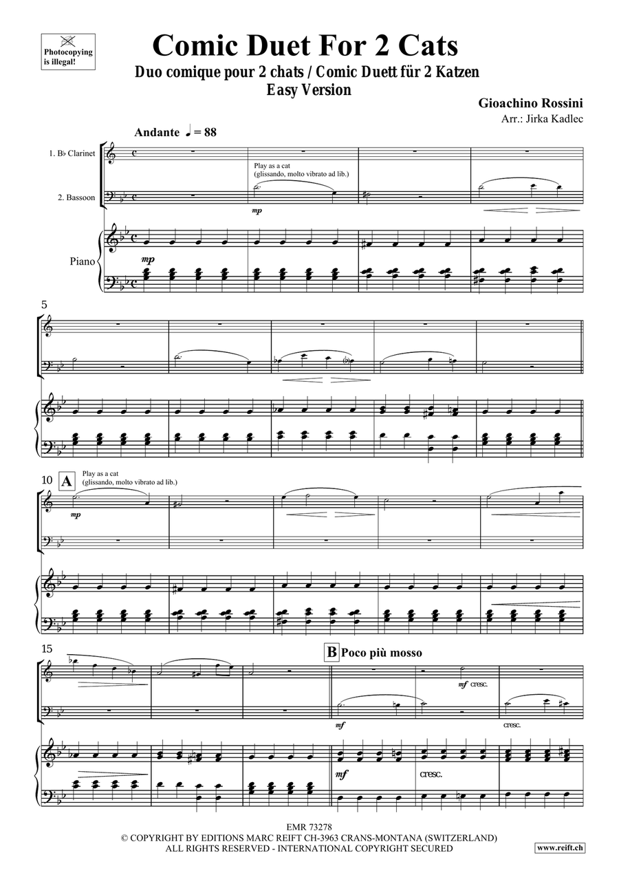 Comic Duet For 2 Cats Comic Duet For 2 Cats Bassoon scores gallery preview page 3