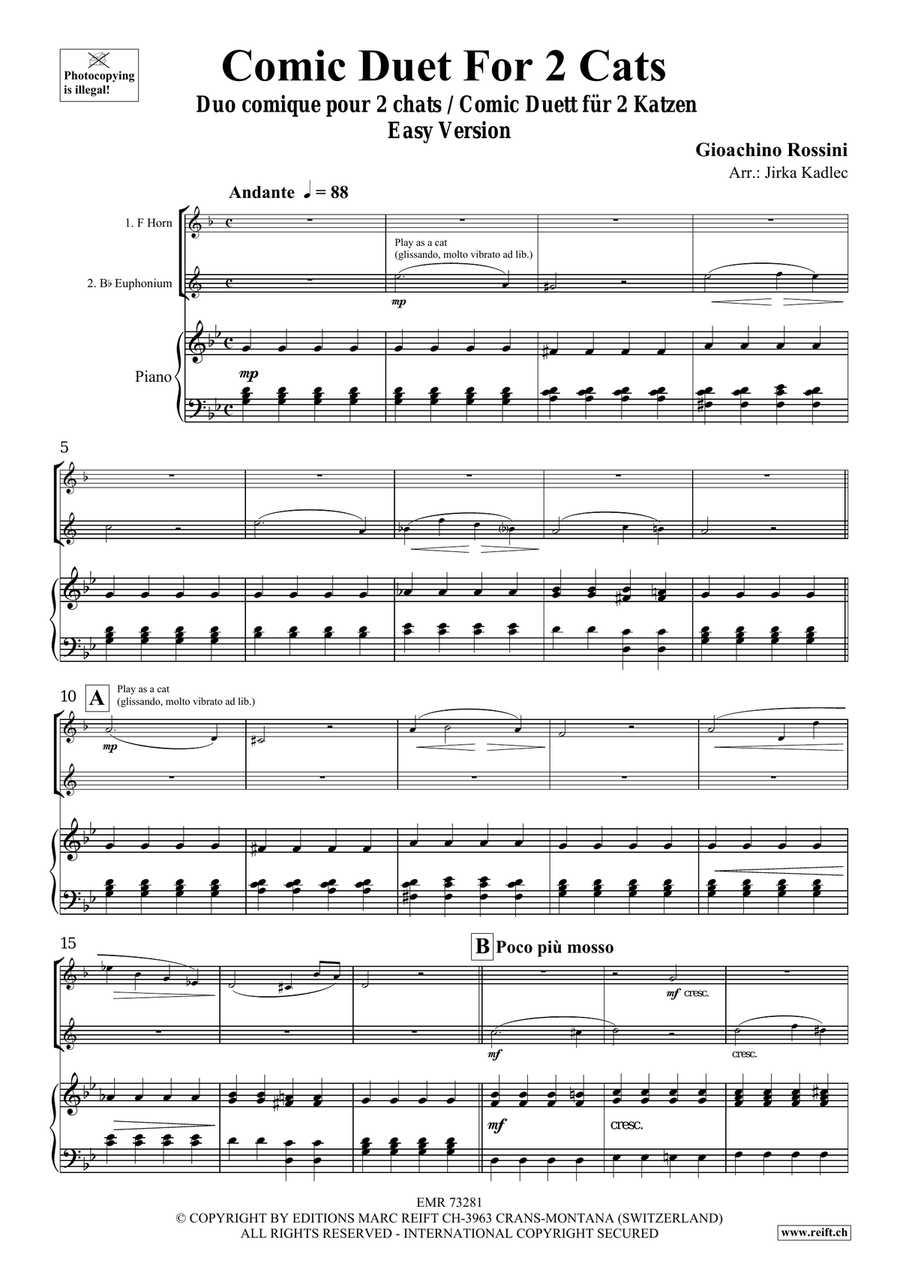 Comic Duet For 2 Cats Comic Duet For 2 Cats Euphonium scores gallery preview page 3