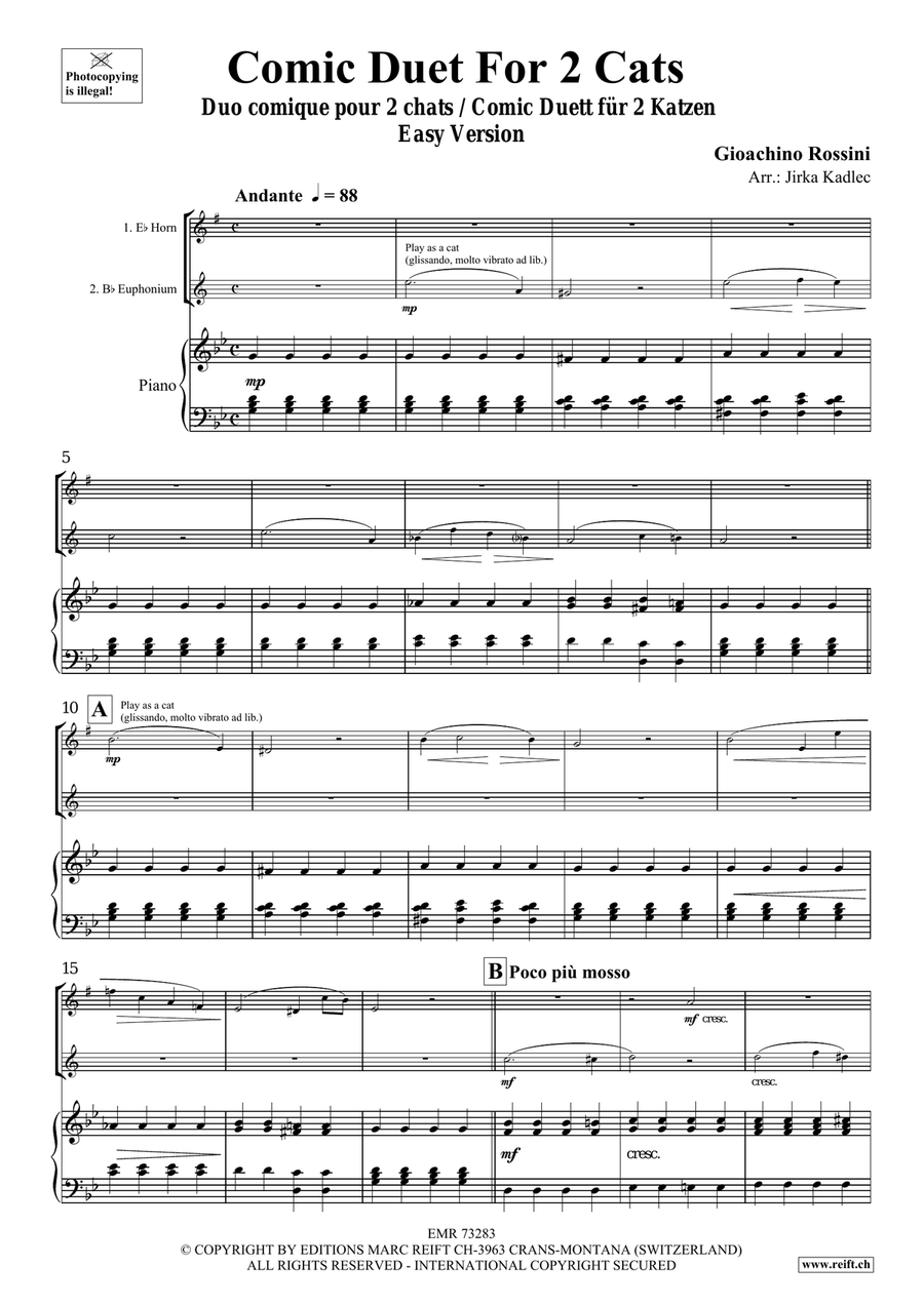 Comic Duet For 2 Cats Comic Duet For 2 Cats Euphonium scores gallery preview page 3