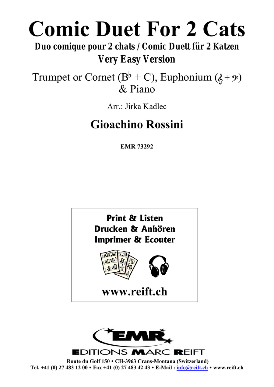 Comic Duet For 2 Cats Comic Duet For 2 Cats Cornet scores gallery preview page 2