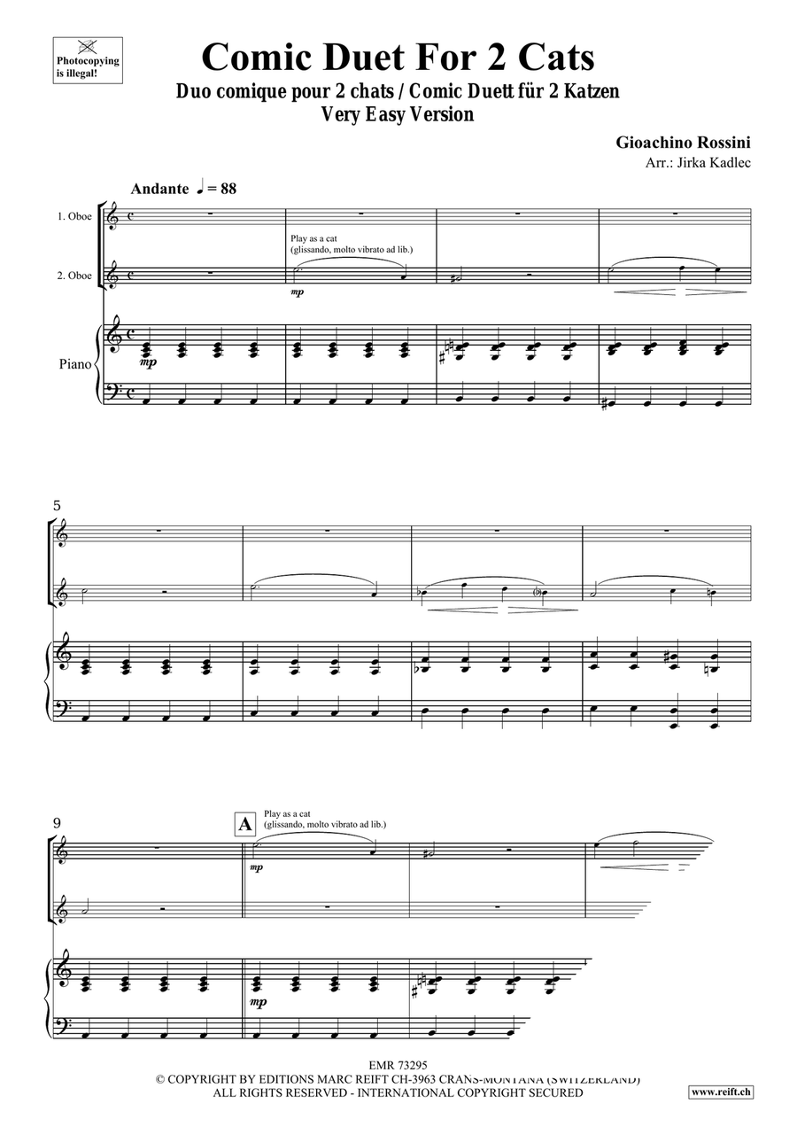 Comic Duet For 2 Cats Comic Duet For 2 Cats Piano Accompaniment scores gallery preview page 3