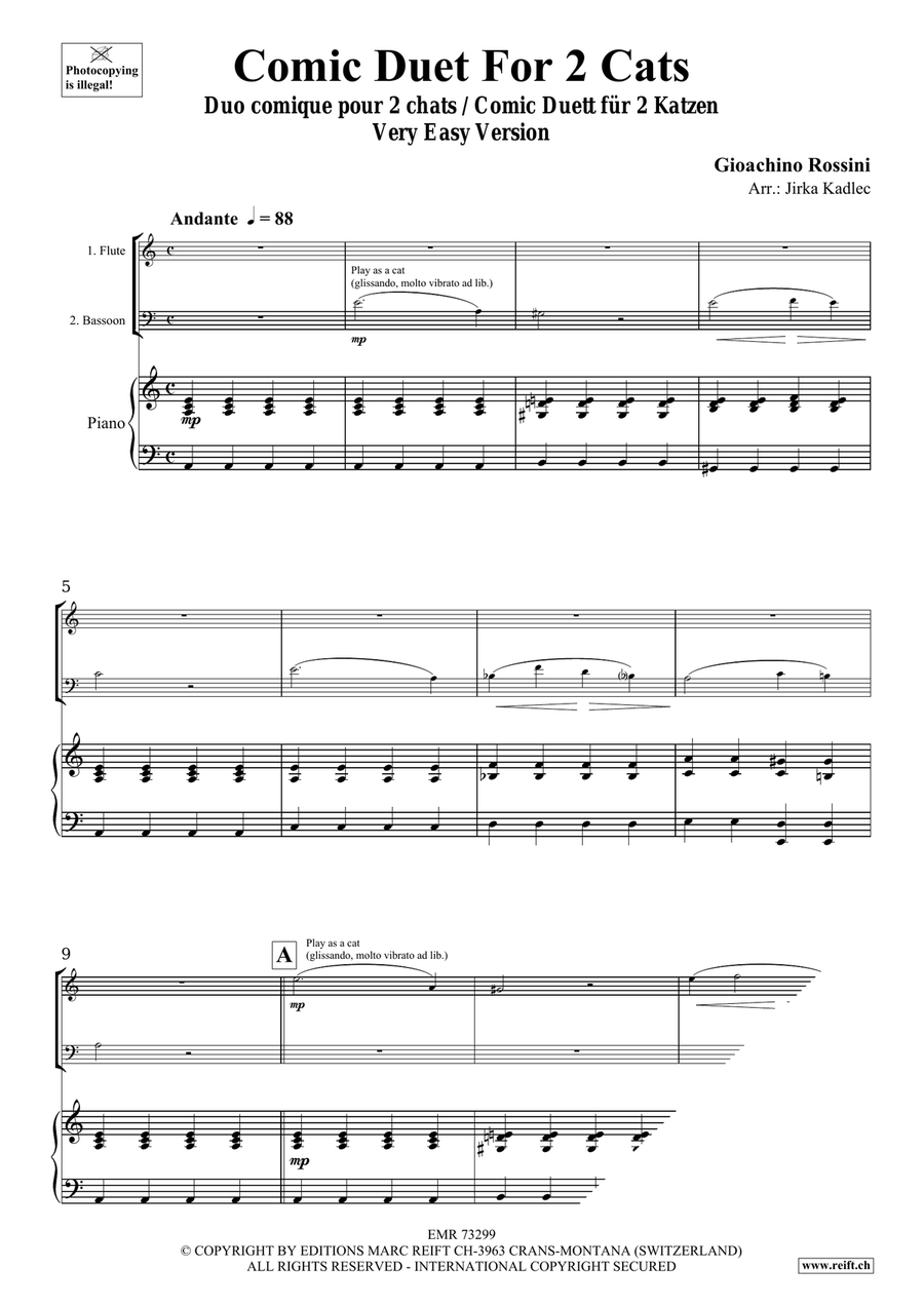 Comic Duet For 2 Cats Comic Duet For 2 Cats Bassoon scores gallery preview page 3