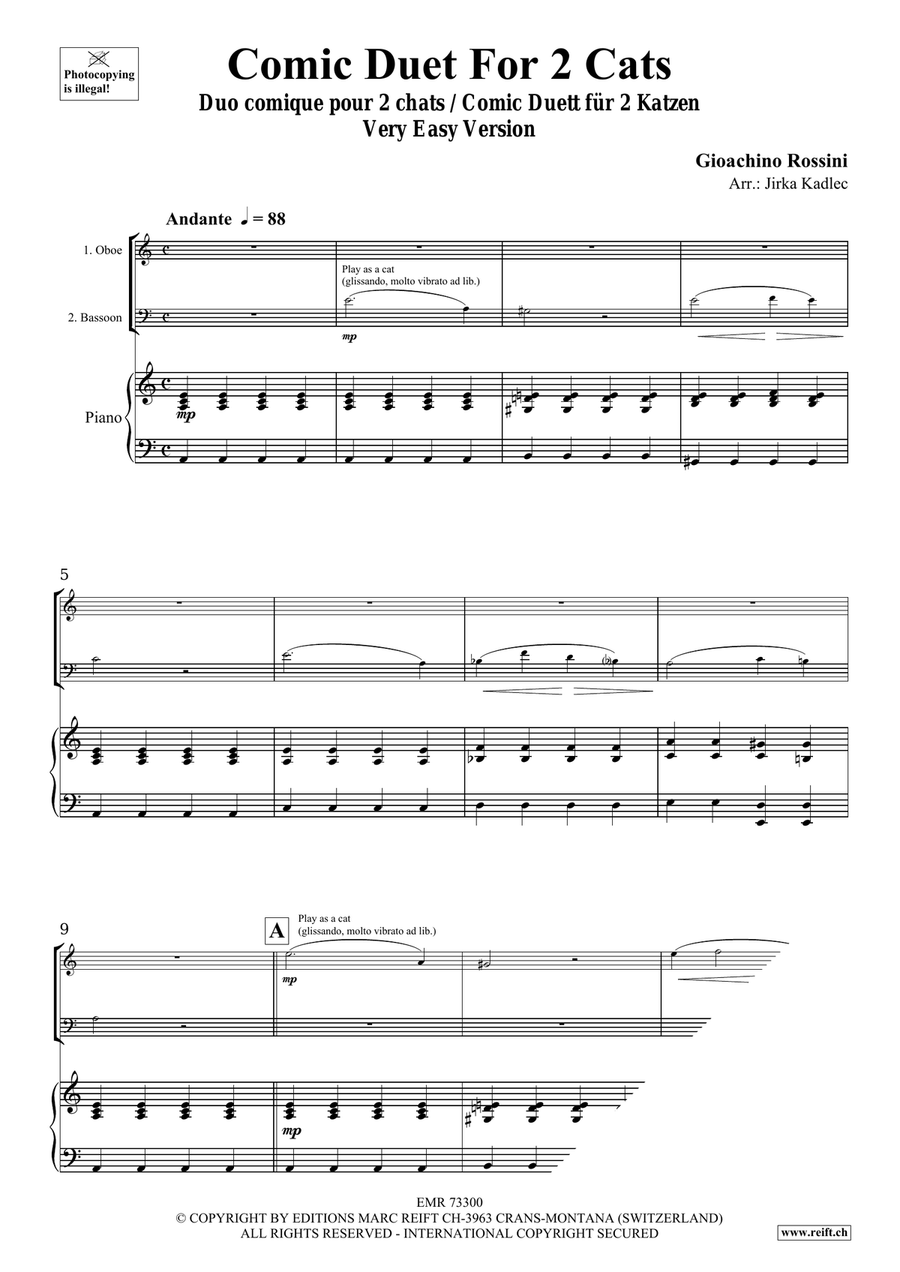 Comic Duet For 2 Cats Comic Duet For 2 Cats Bassoon scores gallery preview page 3