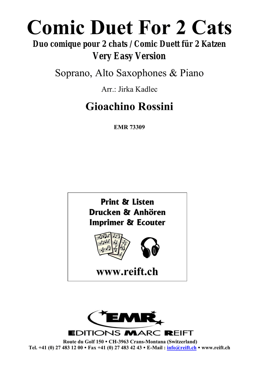 Comic Duet For 2 Cats Comic Duet For 2 Cats Soprano Saxophone scores gallery preview page 2