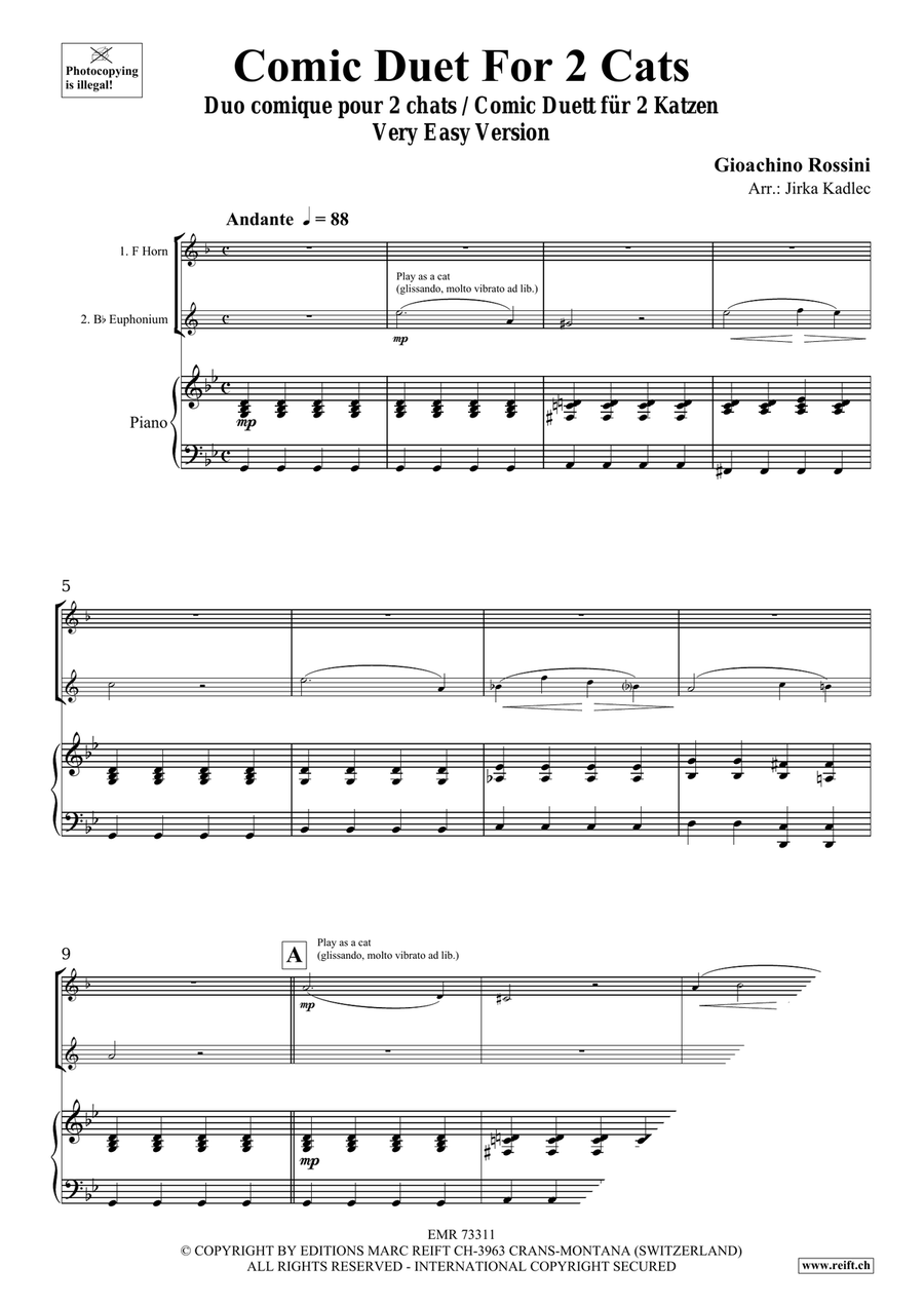Comic Duet For 2 Cats Comic Duet For 2 Cats Euphonium scores gallery preview page 3