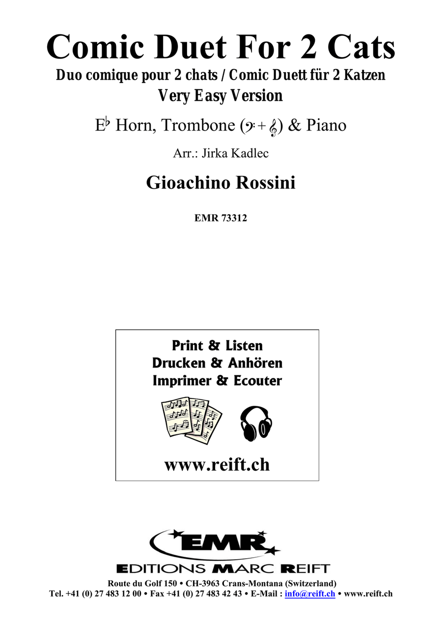 Comic Duet For 2 Cats Comic Duet For 2 Cats Horn scores gallery preview page 2