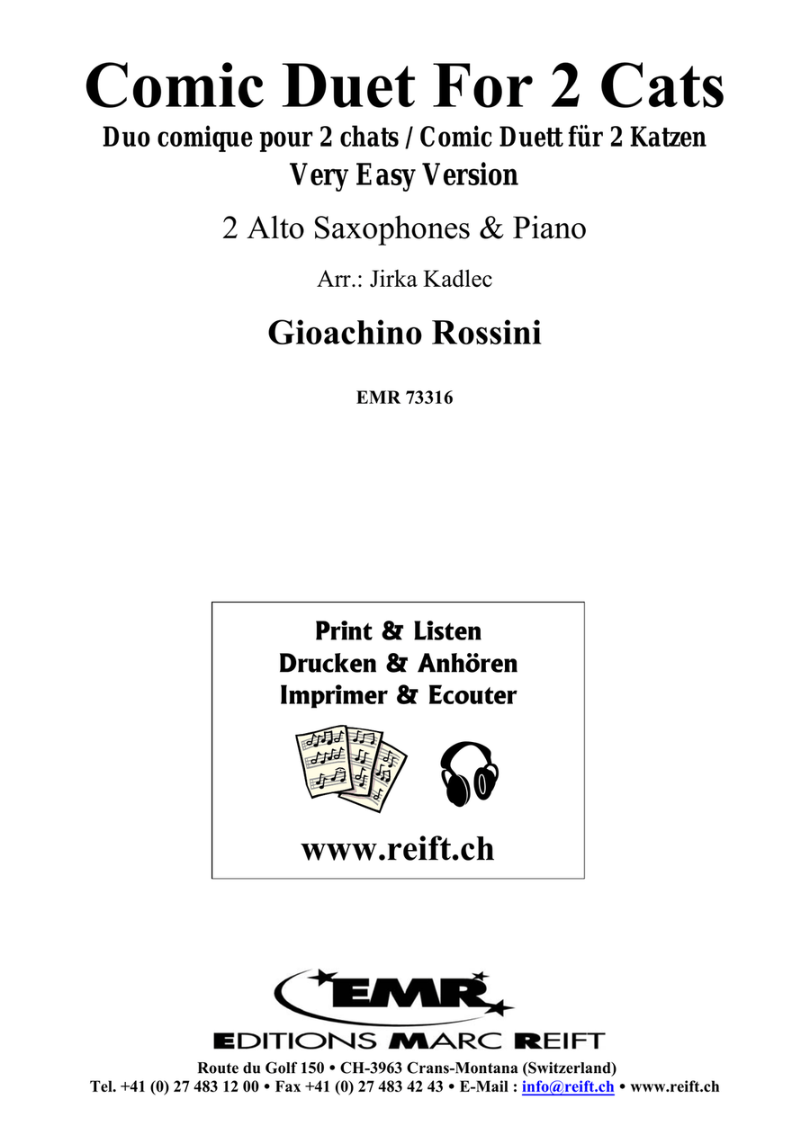 Comic Duet For 2 Cats Comic Duet For 2 Cats Alto Saxophone scores gallery preview page 2