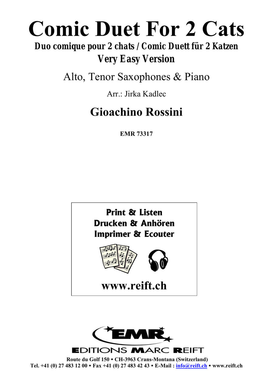 Comic Duet For 2 Cats Comic Duet For 2 Cats Tenor Saxophone scores gallery preview page 2