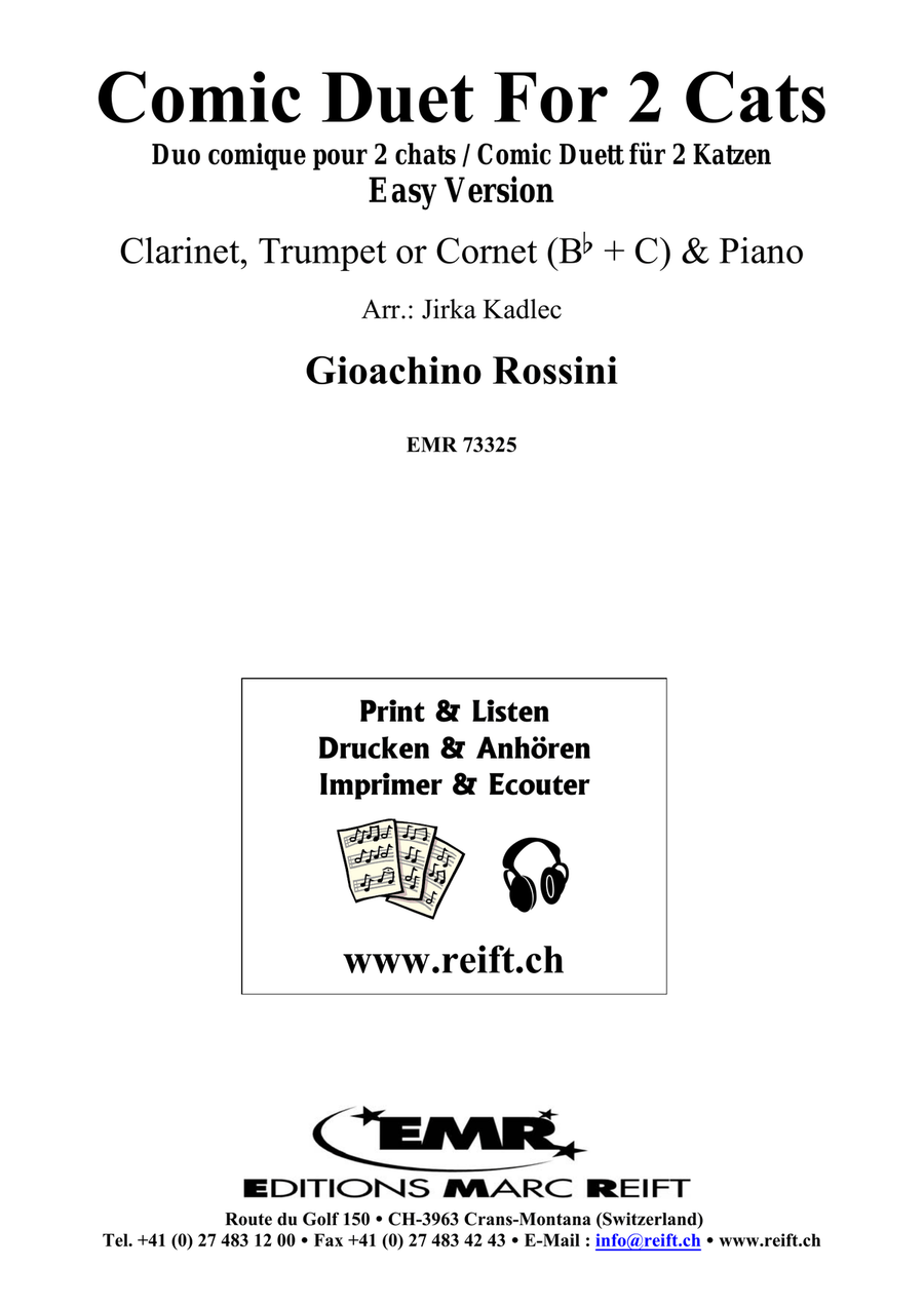 Comic Duet For 2 Cats Clarinet scores gallery preview page 2