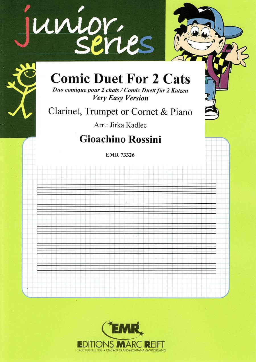 Comic Duet For 2 Cats Clarinet scores gallery preview page 1