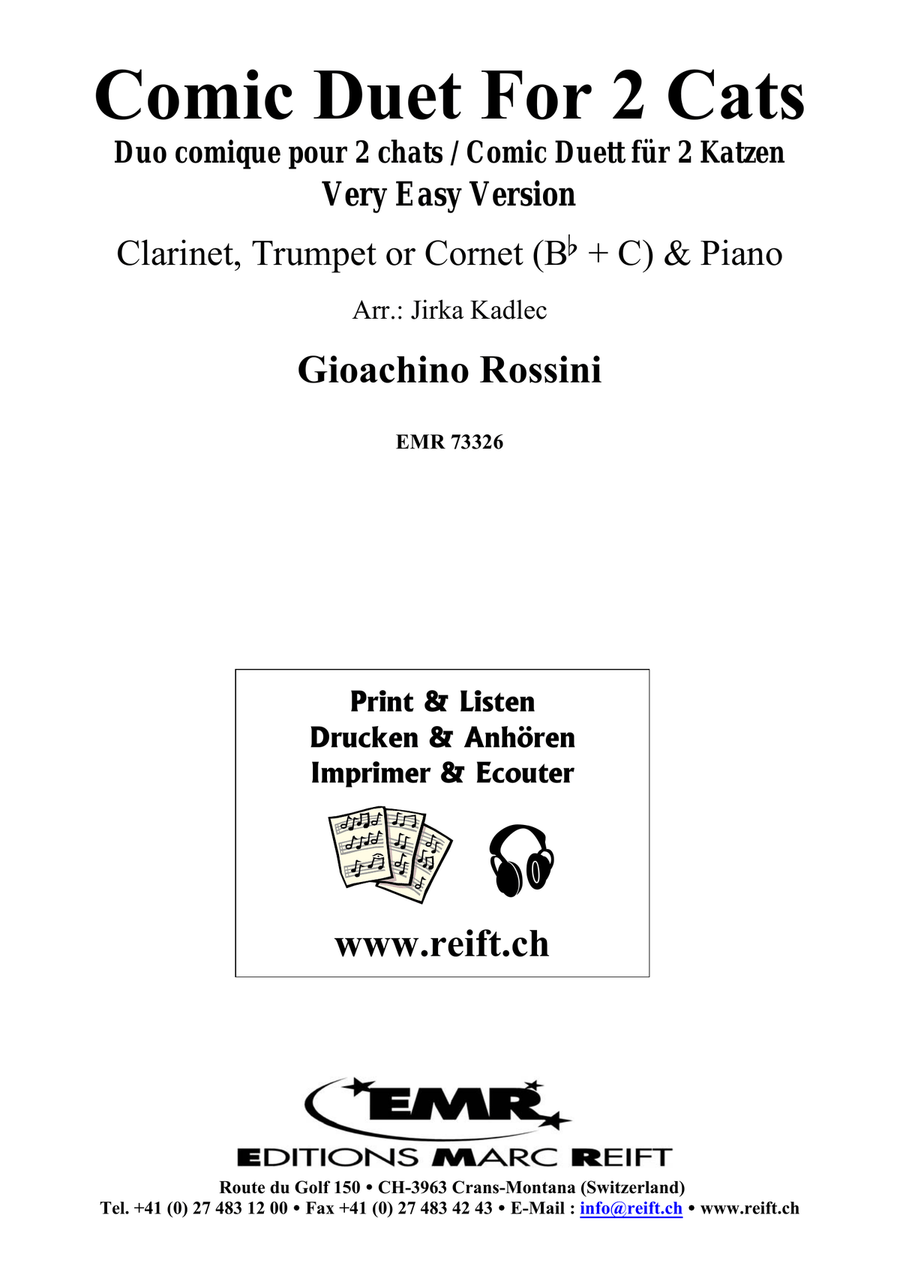 Comic Duet For 2 Cats Clarinet scores gallery preview page 2