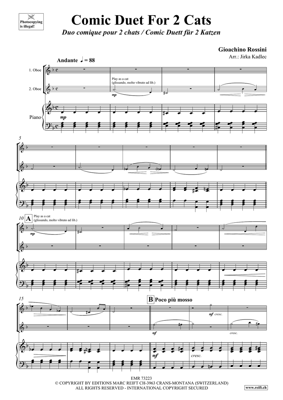 Comic Duet For 2 Cats Comic Duet For 2 Cats Piano Accompaniment scores gallery preview page 3