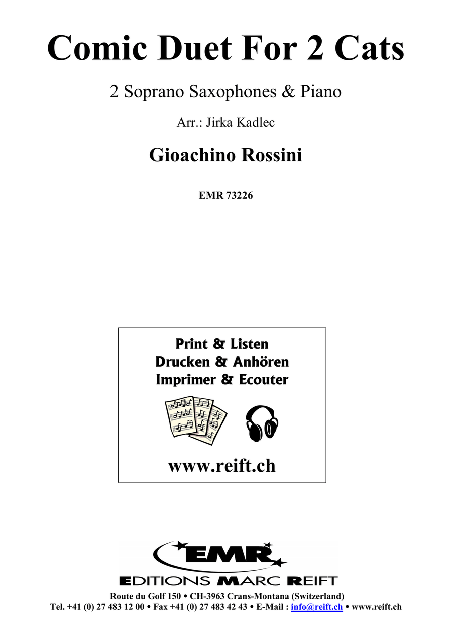 Comic Duet For 2 Cats Comic Duet For 2 Cats Soprano Saxophone scores gallery preview page 2