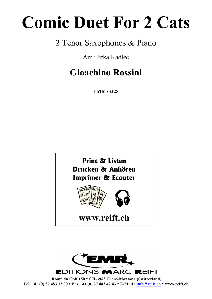 Comic Duet For 2 Cats Comic Duet For 2 Cats Tenor Saxophone scores gallery preview page 2